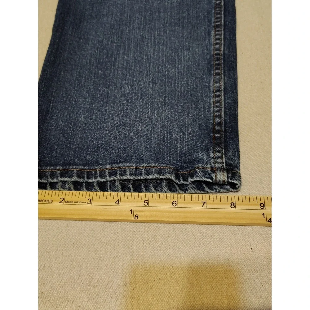 Wrangler Mens Jeans 38x30 Classic Fit Straight Leg‎ Dark Wash Denim 5